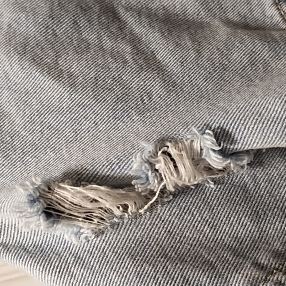 Distressed Denim Jacket (3X) - Picture 11 of 14
